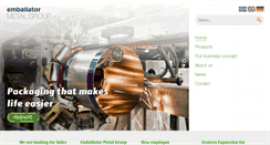 Desktop Screenshot of emballatormetalgroup.se